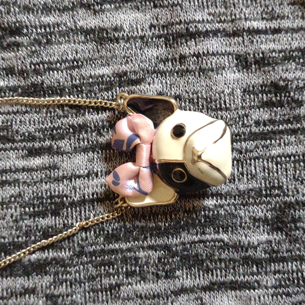 💥NWOT Y2K Betsey Johnson Popular Dog Face Necklace💥